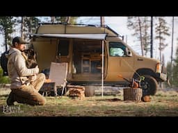 Solo Van Life with My Dog | Spring Camping, Coffee & Campfire Moments