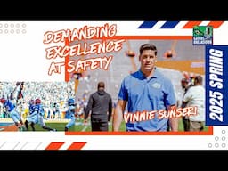 Florida Gators New Safety Coach Vinnie Sunseri Demands Excellence