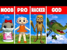 ITALIAN BRAINROT MEMES BUILD CHALLENGE IN MINECRAFT - NOOB vs PRO vs HACKER vs GOD