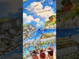 Summer Vibe Theme 🏝️👙☀️ #asmr #scrapbooking #artjournal #shorts