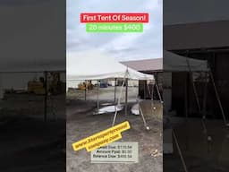 First Tent Of The Season