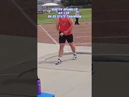 And NEW State Shot Put Champion....