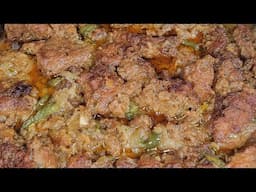 Smothered fried chicken