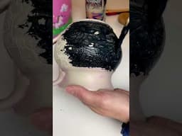 Magic time! Revealing this gorgeous wild rose design! #madewithclayshare #clayshareclass #pottery
