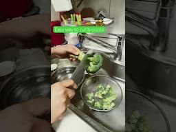 This is how I cut the broccoli