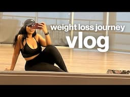cutting portions, walking pad update, choreo for cardio! | weight loss journey vlog