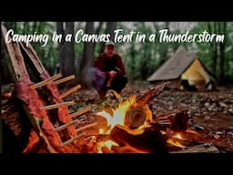 Camping in a Thunder Storm | KingCamp Khan 400 canvas Bell Tent