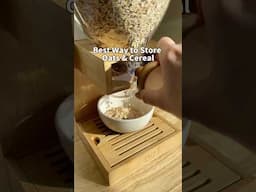 Best Way To Store Oats & Cereal 🥣 #pantryorganizing #kitchenorganization #kitchenhacks