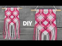 DIY Macrame Wall Hanging Tutorial | Colorful Macrame Wall Hanging