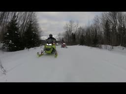 Jackman to Long Pond 2025!! Skidoo 850 vs Polaris Indy 850!! Lake Racing!!