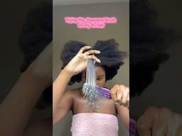 Trying the Jowoqne Brush on my 4c hair #4chair #detanglingbrush