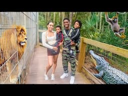 VLOG: Family Day At The Zoo |Feeding Giraffes + more!
