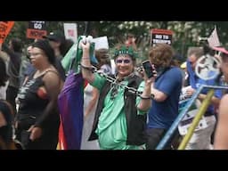 PROTEST against Trump's Military Celebration Parade in Washington DC - June 14, 2025