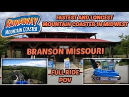 RUNAWAY MOUNTAIN COASTER POV (Fastest & Longest Mountain Coaster In Midwest) Branson MO