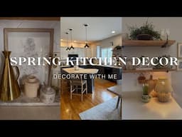 SPRING 2025 KITCHEN DECORATE WITH ME | SIMPLE SPRING KITCHEN DECOR
