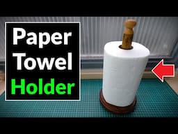 How to Make a Paper Towel / Kitchen Roll Holder (Scrap Wood Project)