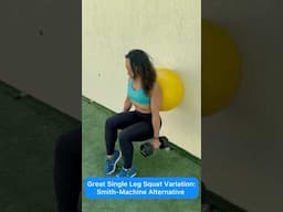 Smith Machine Single-Leg Squat Alternative Exercise for Quads