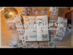 ✿ stationery unboxing feat. The Washi Tape Shop ✿ how I set up monthly & weekly spread - hobonichi