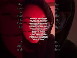 Borderline self harm except I was incapable of removing myself from the situation