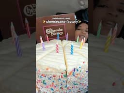 Giant cheesecake factory celebration cake 🎂