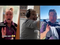 BEST SCARECAM  Pranks Reaction 2025 😂 #342 // Jumpscare // Funny Video //TikTok Honors/