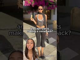 are capri pants trending again?
