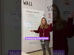 Multiplying Polynomials #iteachalgebra #math #algebra #mathematics #iteachmath #teacher #mathteacher