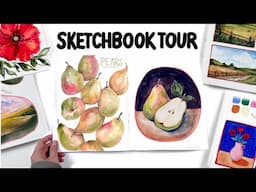 This May Be My Favourite Thing I've Completed! Mixed Media Sketchbook Tour!