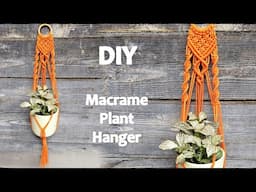 This is the normal size of my most popular Macrame Plant Hanger | Macrame Plant Hanger Tutorial