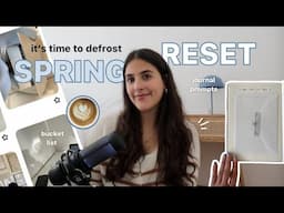defrosting for spring 🌱 the ultimate reset guide + how to romanticise the new season