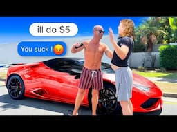 Lowballing FB Marketplace but arriving in a Lamborghini