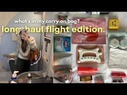 Whats in my carry on bag 2025 | Everything you need to survive a long-haul flight ✈️