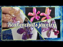 REAL ORCHIDS JEWELRY STEP BY STEP /TUTORIAL.