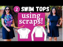 Can You Really Make a CUTE swim tops from SCRAPS? Kona (GreenStyle) Color blocking