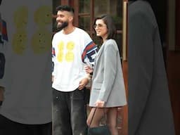 😍 #tarasutaria and #apdhillon snapped together outside a restaurant #shorts