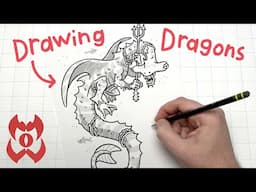 Drawing Dragons for Monster Week!