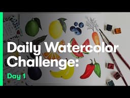 75 Days of Summer Watercolor Challenge: Day 1