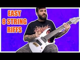 EASY Heavy 8 String Guitar Riffs!