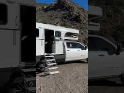 New Mexico wind approved 👍 #truckcamper @Alaskan.Campers #overlanding
