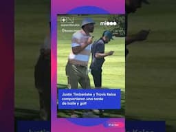 Justin Timberlake y Travis Kelce compartieron una tarde de baile y golf