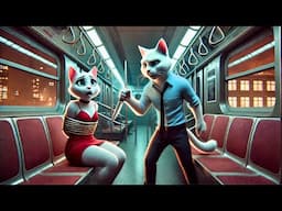 ⚖️👮 The kitten made the evil stepmother suffer the consequences😼 #ai #story #cat #aicat