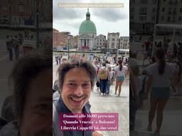 La più bella vista in uscita da una stazione! Domani presento il mio libro ‘veneziano’ a Bolzano!