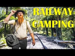 Walking a Historic Railway as a Traditional Australian Swagman