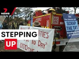 Volunteer firefighters and farmers are standing up against the emergency services tax | 7NEWS