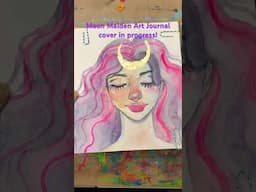 Moon Maiden Art Journal Cover! #artjournals #mixedmedia #artwitch #artmagic