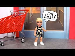 Barbie Doll Toddler Gracie Gets Lost In The Supermarket