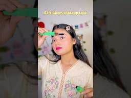 Try this Soft GLOWY Makeup ✨🤌#glowymakeup #ashortaday