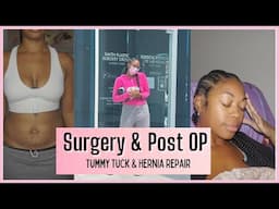 Tummy Tuck & Umbilical￼ Hernia Repair Surgery day & Recovery Vlog