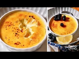 BEST Creamy & Tangy Lemon Creme Brulee 🍋 (made with fresh lemon juice!)