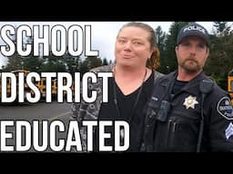 SCHOOL DISTRICT TRESPASS ATTEMPT - FREEDOM PREVAILS!